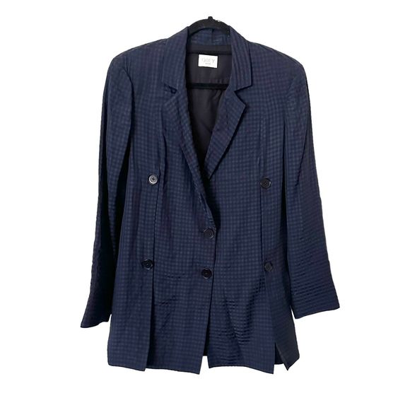 GREY JASON WU Oversized Checkered‎ Blazer NWOT Sz 4 - Picture 1 of 4